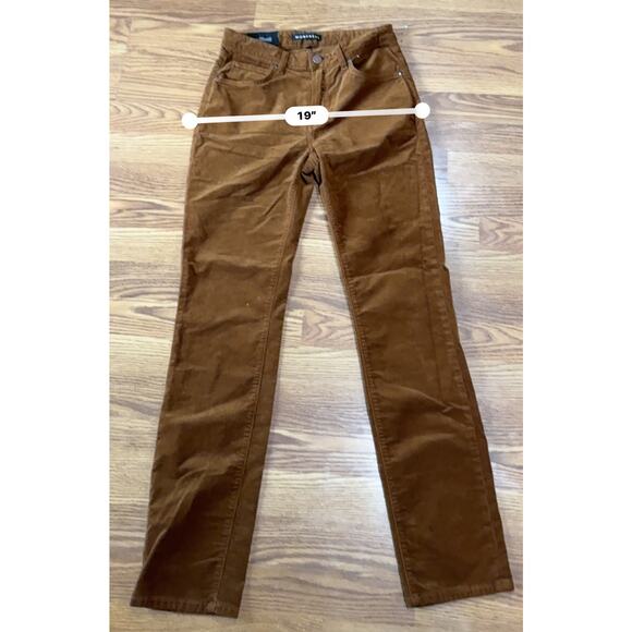 MONFRÈRE Brown Brando Slim Fit Velvet Pants size 30 - Picture 6 of 15